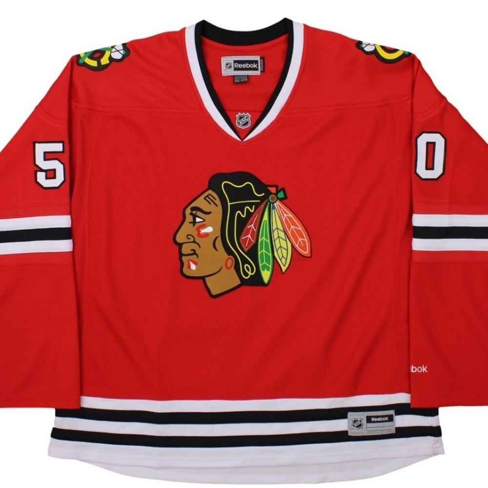 Reebok NHL Chicago Blackhawks Corey Crawford #50 Womens Premier Jersey, Red